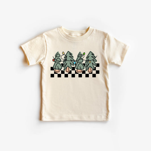 Checkered Christmas Tree Tee
