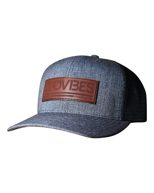Dadvibes Classic - Curved Bill Trucker Snapback (Heather Charcoal)