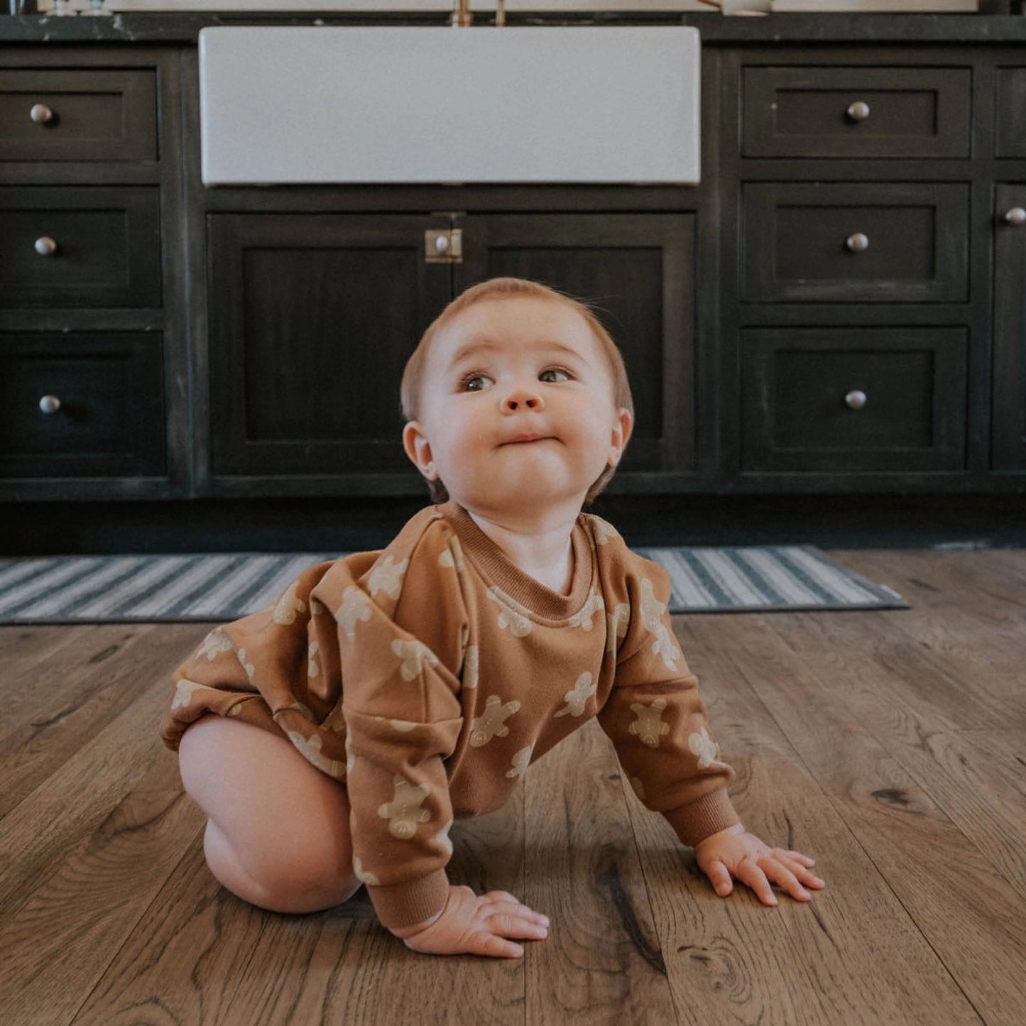 Gingerbread Bubble Romper