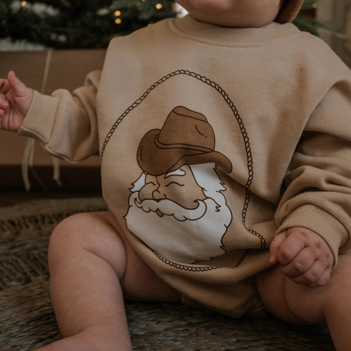 Ranch Santa Bubble Romper