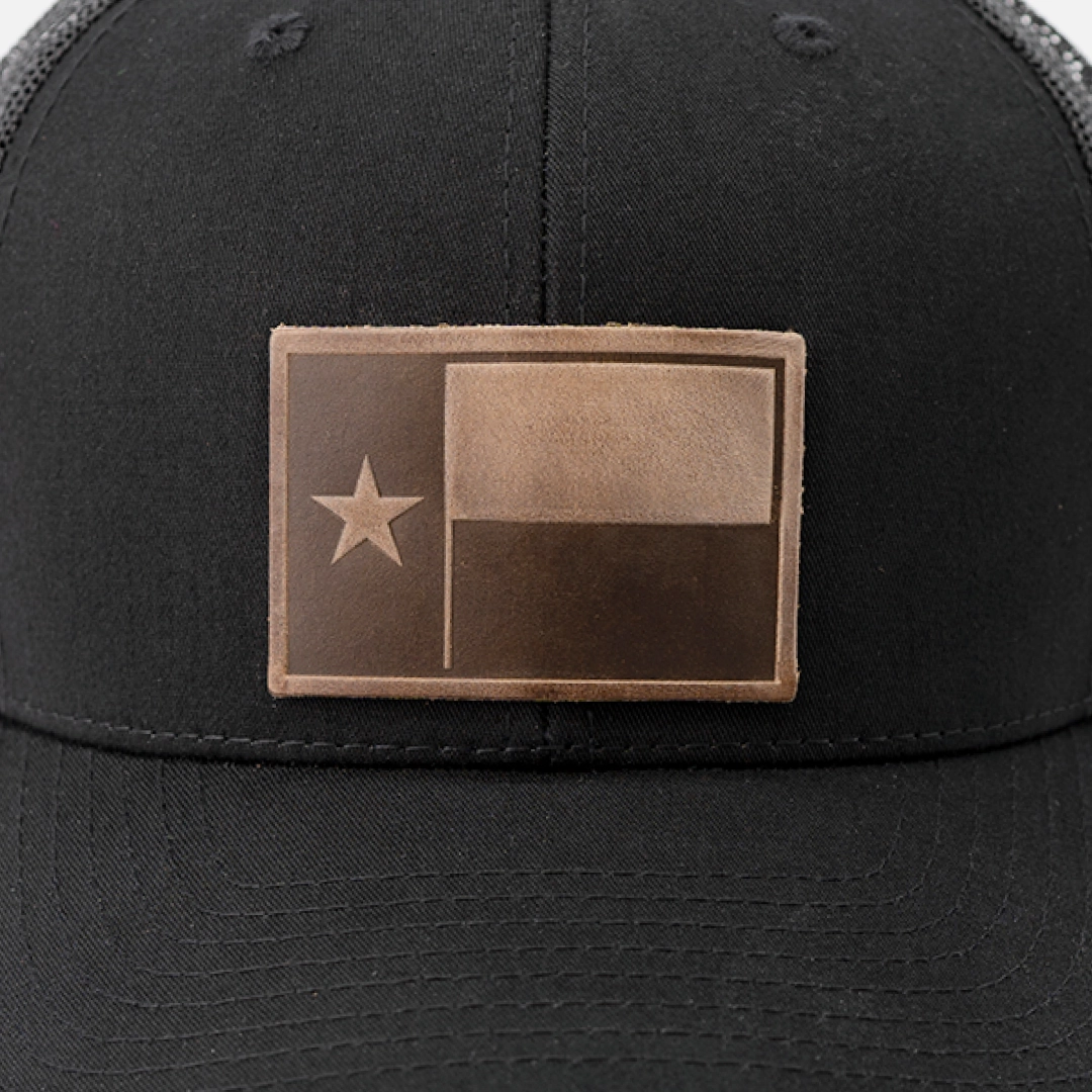 Texas Flag - Leather Patch Hat