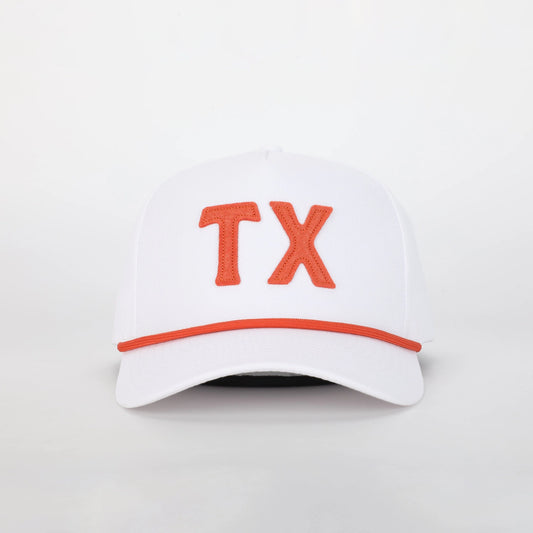 TX Stadium Hat - White and Orange