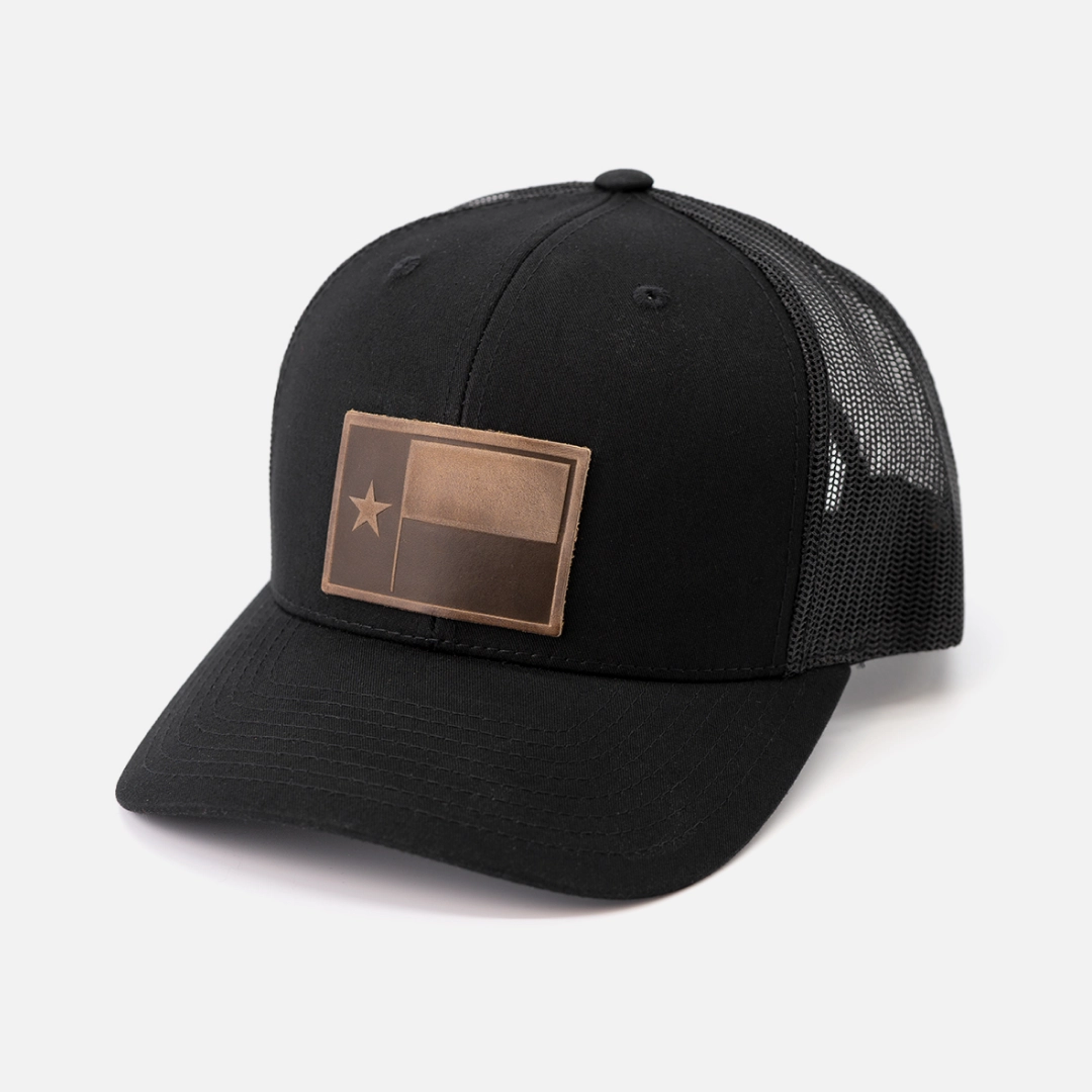 Texas Flag - Leather Patch Hat